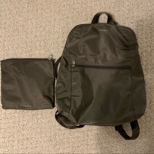 TUMI Brown voyageur packable backpack
